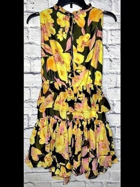 Reset by Jane Women's Floral Ruffle Mini Dress NWT Small